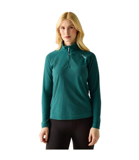 Great Outdoors Womens/ladies Montes Half Zip Fleece Top Mediterranean Green Regatta