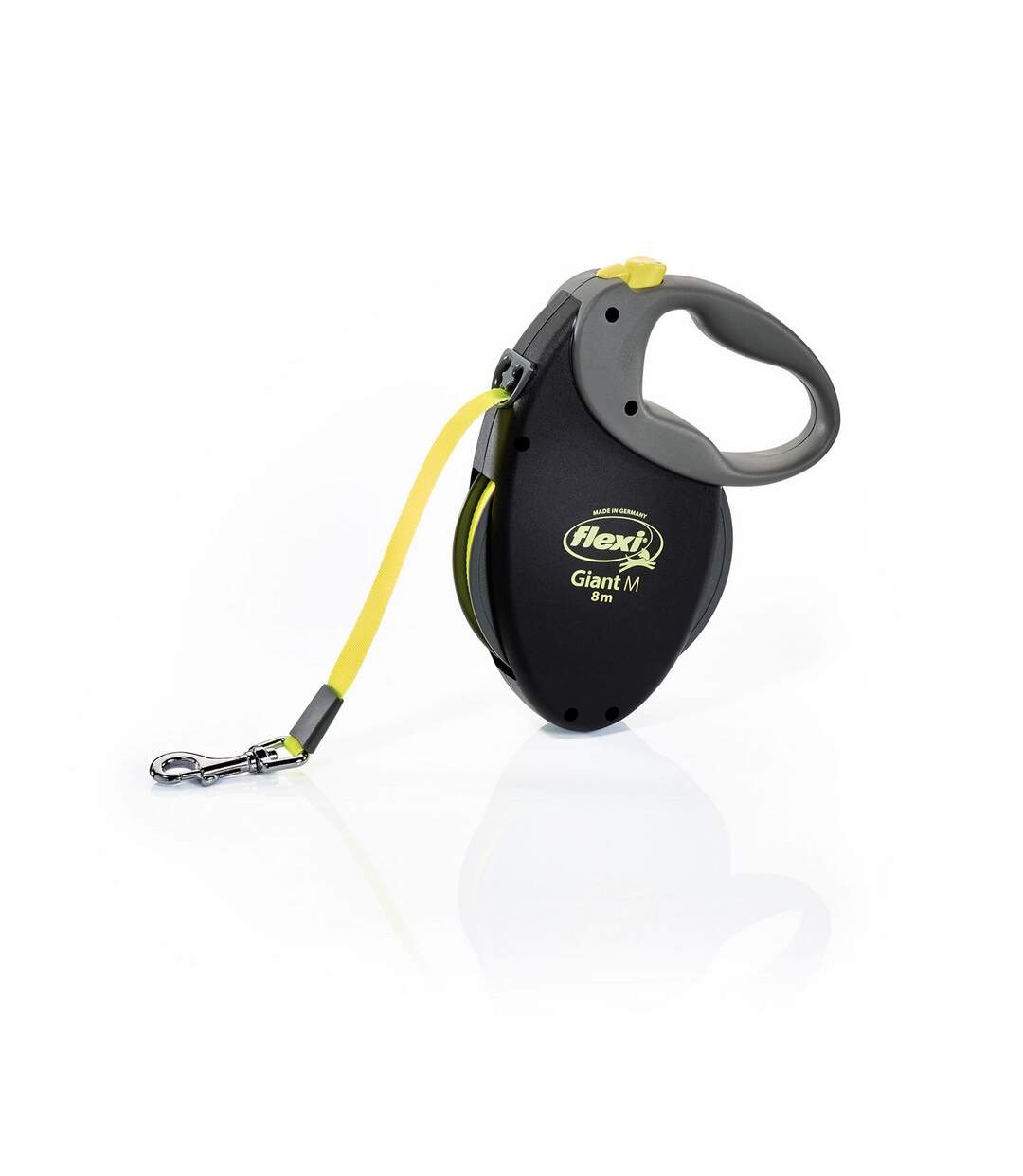 Giant neon medium retractable dog lead 8m neon yellow Flexi-1