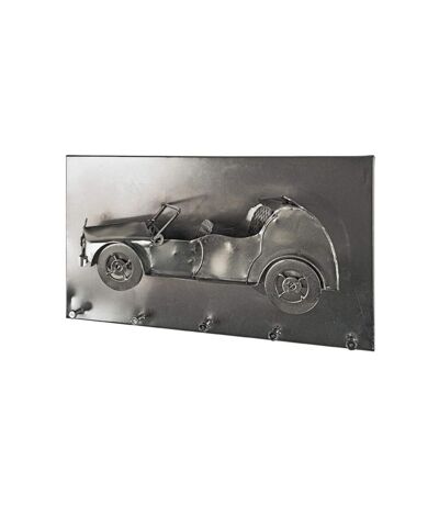 Paris Prix - Patère Murale Vintage traction 35cm Argent