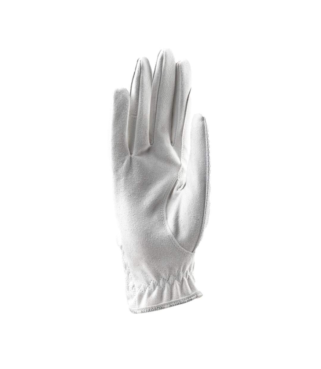 Gants D´équitation Aachen Adulte Blanc Aubrion-2