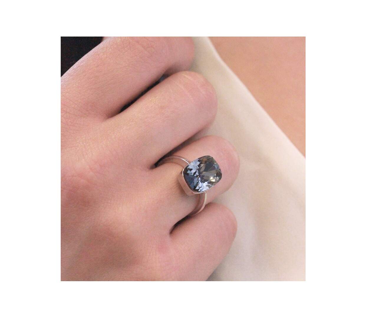 Bague Classic, Cristal d'Autriche-5