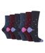 Gentle Grip - 6 Paires Chaussettes Femme Coton Douces Sans Élastique-1
