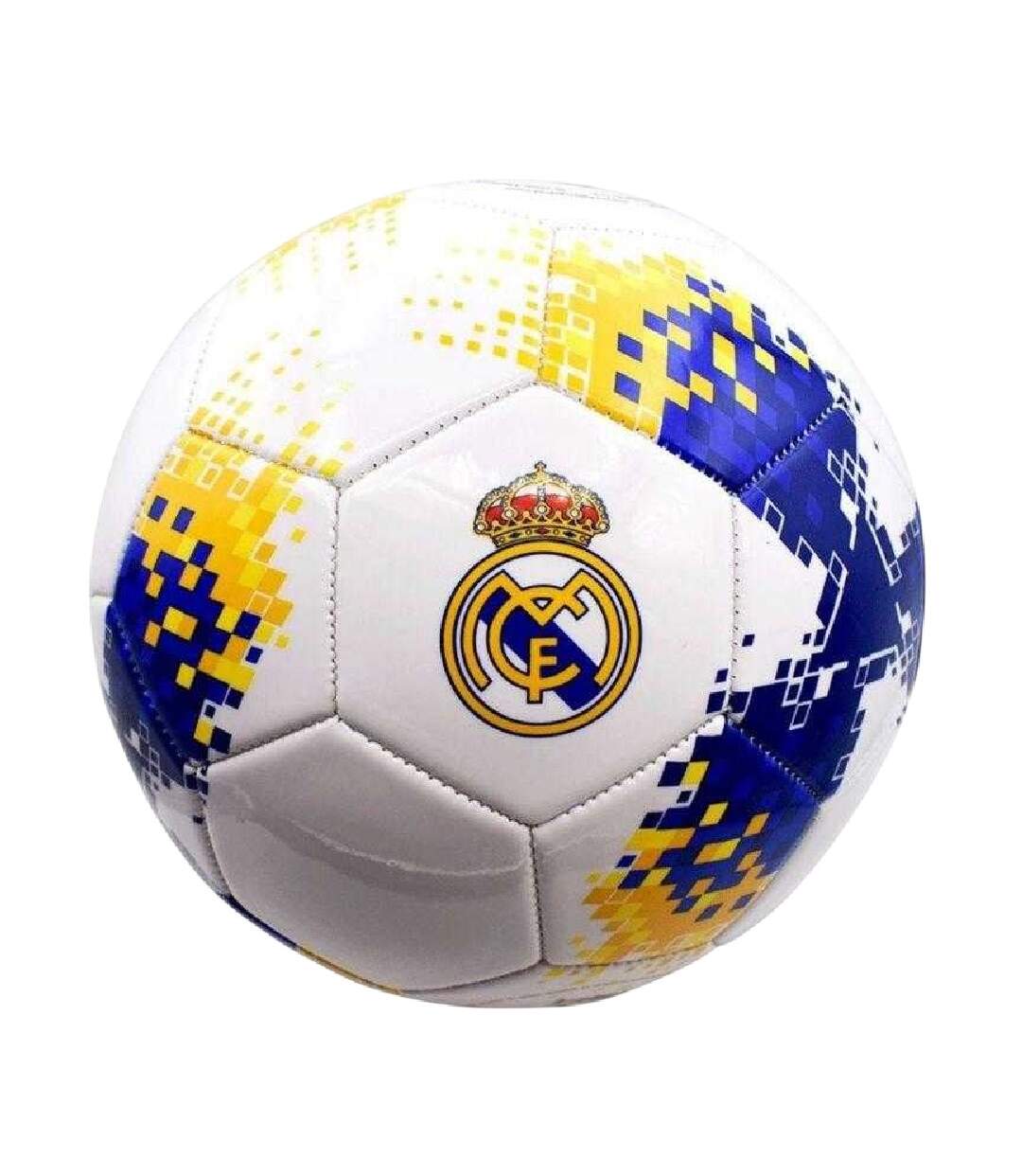 Ballon De Foot Taille 5 Blanc Bleu Jaune Real Madrid CF-1