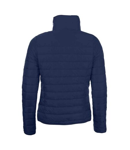 Doudoune Matelassée Ride Femme Bleu Marine SOLS