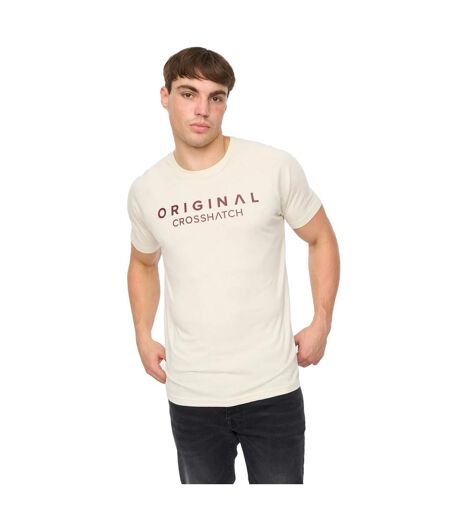 Mens Chantlars T-shirt Off White Crosshatch