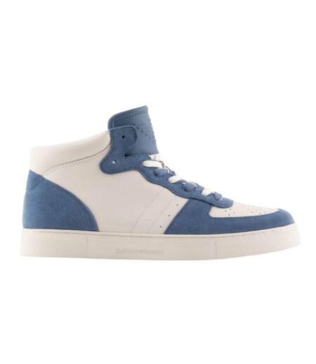 Baskets Homme Bleu Blanc Emporio Armani