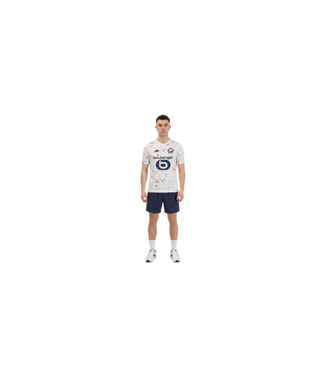 Maillot Extérieur Lille 23/24 Homme Blanc New Balance-1