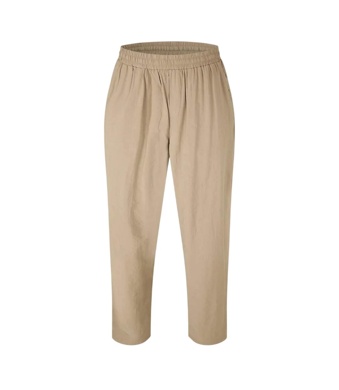 Mens Modal Plain Trousers Taupe Belier-2
