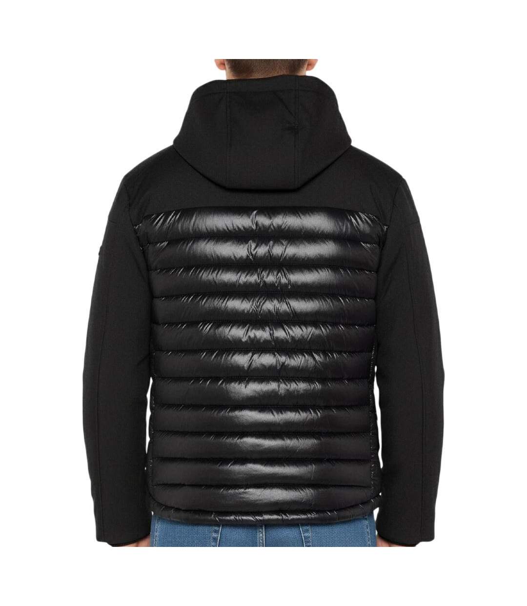 Doudoune noire homme schott-2