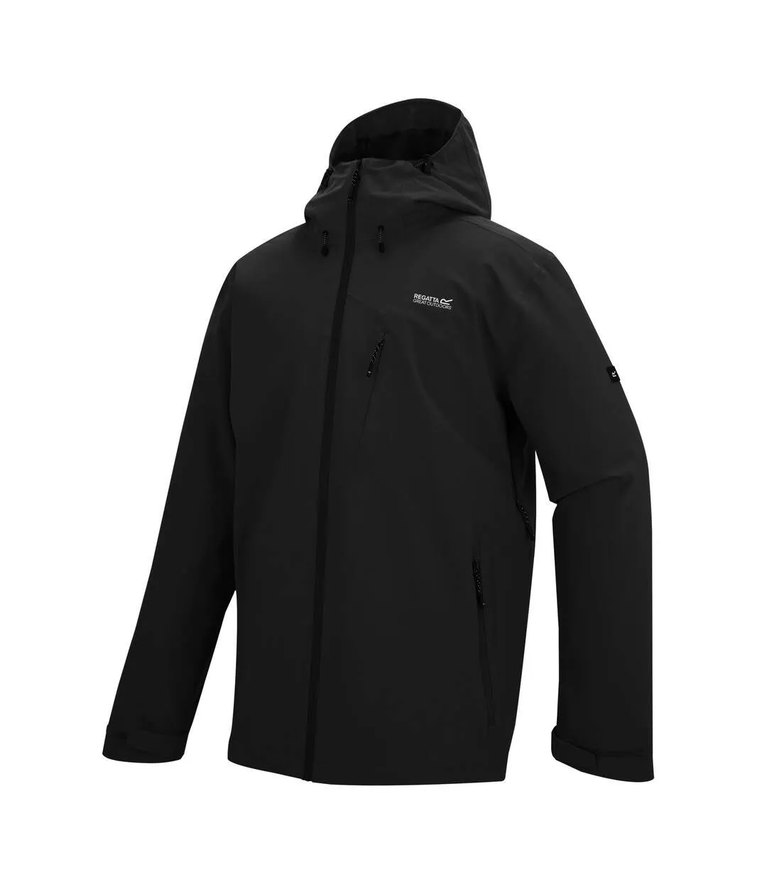Veste Imperméable À Capuche Oklarna Homme Noir Regatta-3