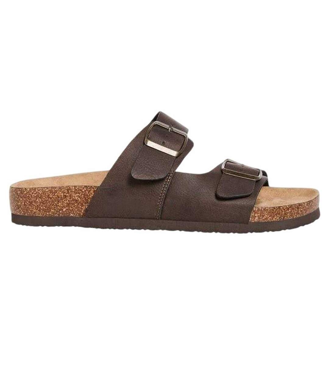 Mens Flatform Slides Java Brown Jack And Jones-1