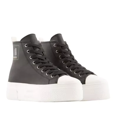 Baskets Femme Noir Armani Exchange