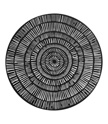Set de Table Rond Déco Rayon 38cm Noir