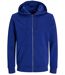 Sweat zippé à capuche - JACK&JONES - Unisexe - JJ3907 - bleu surf