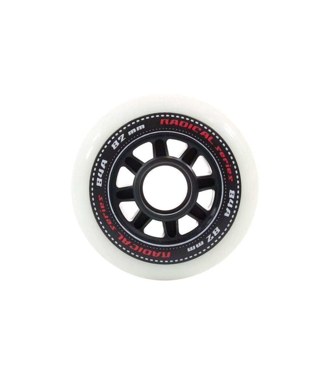 Roues De Patins À Roulettes Radical 80 Mm Blanc Noir Tempish-3