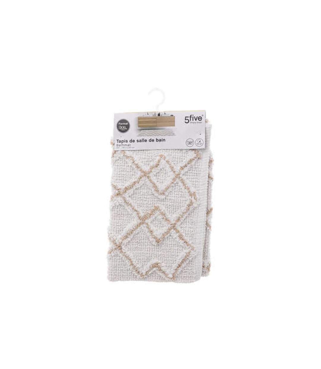 Tapis de Salle de Bain Ethnique 50x120cm Gris-4