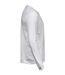 Mens Soft Long-sleeved T-shirt White Tee Jays-4