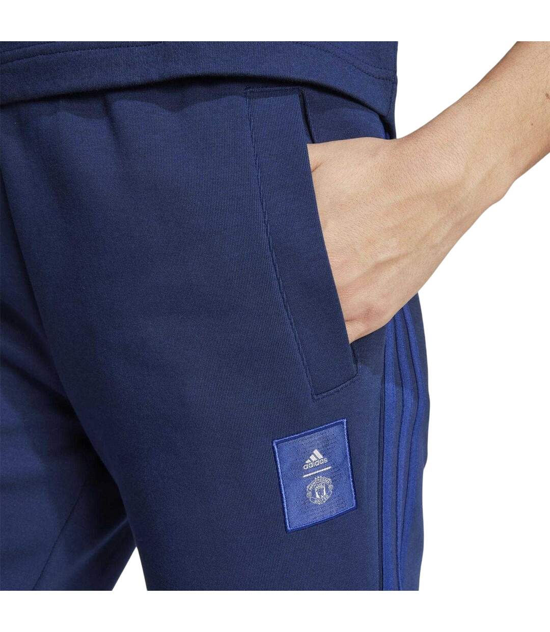 Pantalon De Jogging Motif/style Manchester United Fc Femme Bleu Indigo Sombre Adidas-3