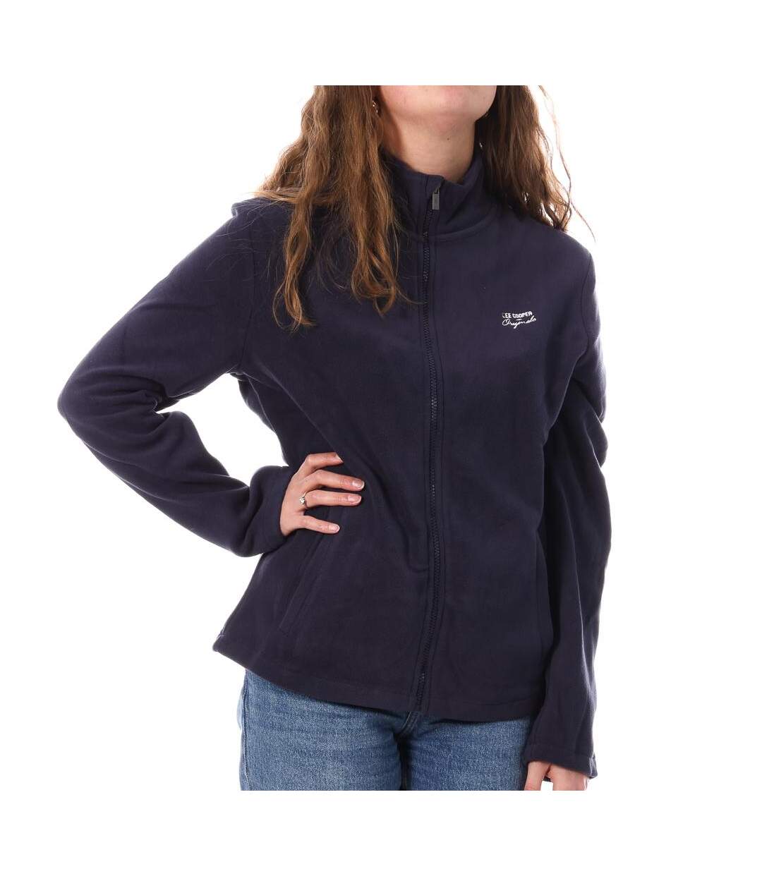 Polaire zippé marine femme lee cooper ozaya - l-1