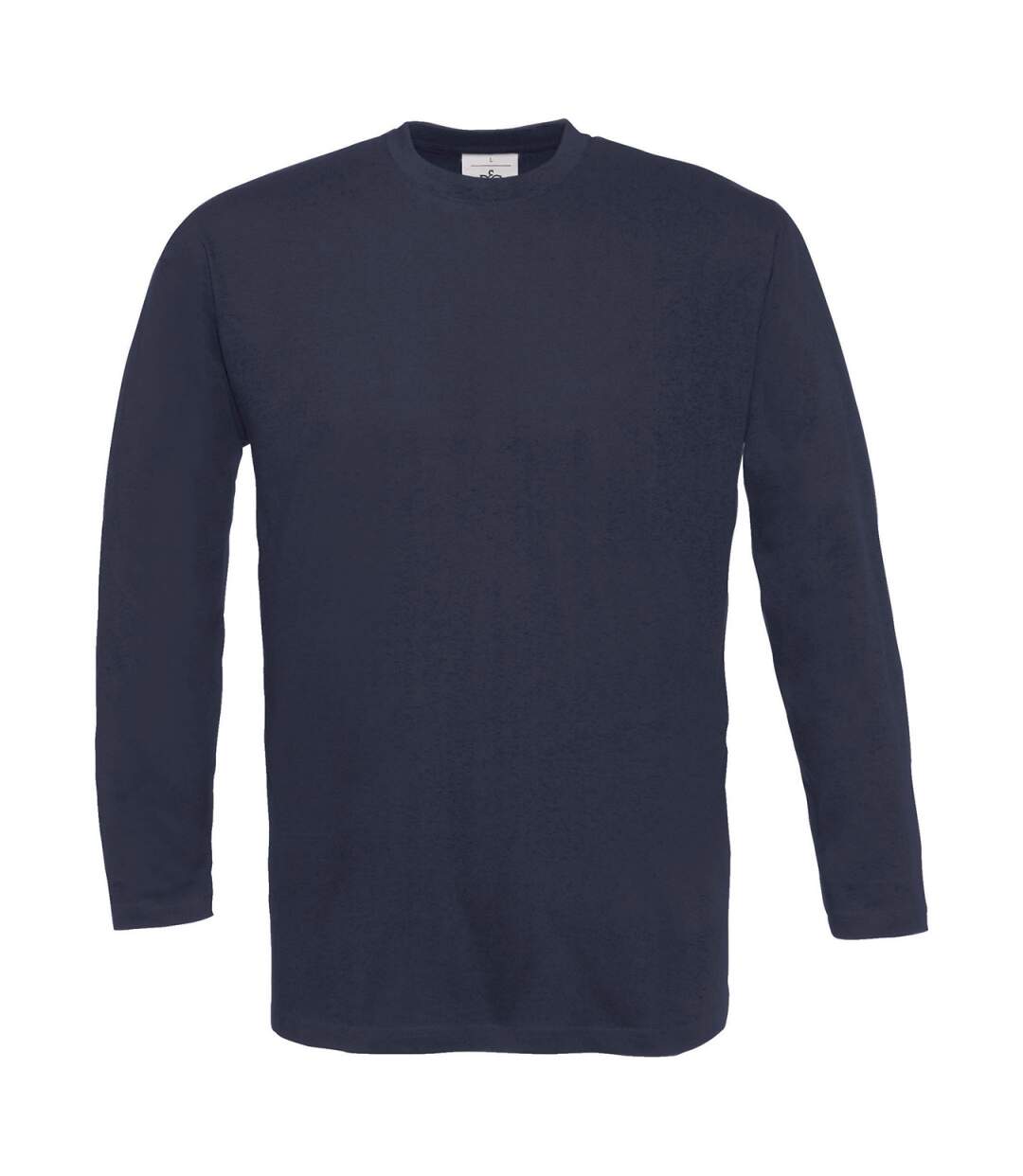 T-shirt manches longues homme - col rond - E190LSL - bleu marine