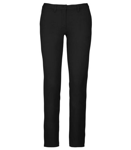 pantalon chino pour femme - K741 - noir