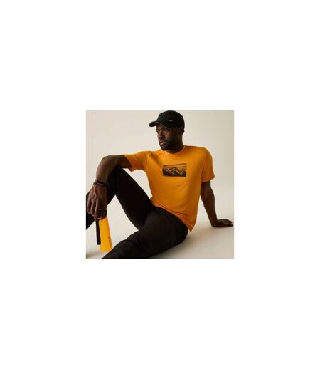 Mens Fingal Stretch T-shirt Electric Orange Regatta