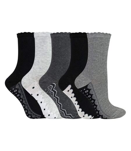 Sock Snob - 5 Paires de Chaussettes Femme à Dentelle et Pois en Coton Doux