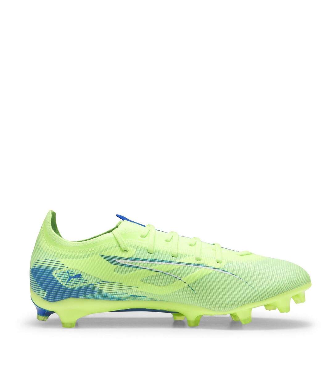 Mens Ultra 5 Match Firm Ground Football Boots Green White Blue Puma-4