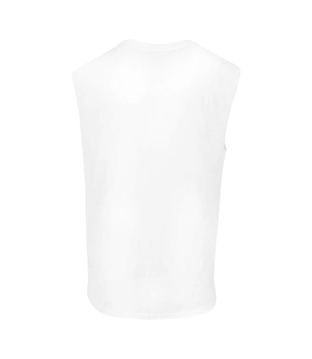Mens New York Wording Sleeveless Tank Top Blanc Mister Tee-3
