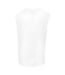 Mens New York Wording Sleeveless Tank Top Blanc Mister Tee-3