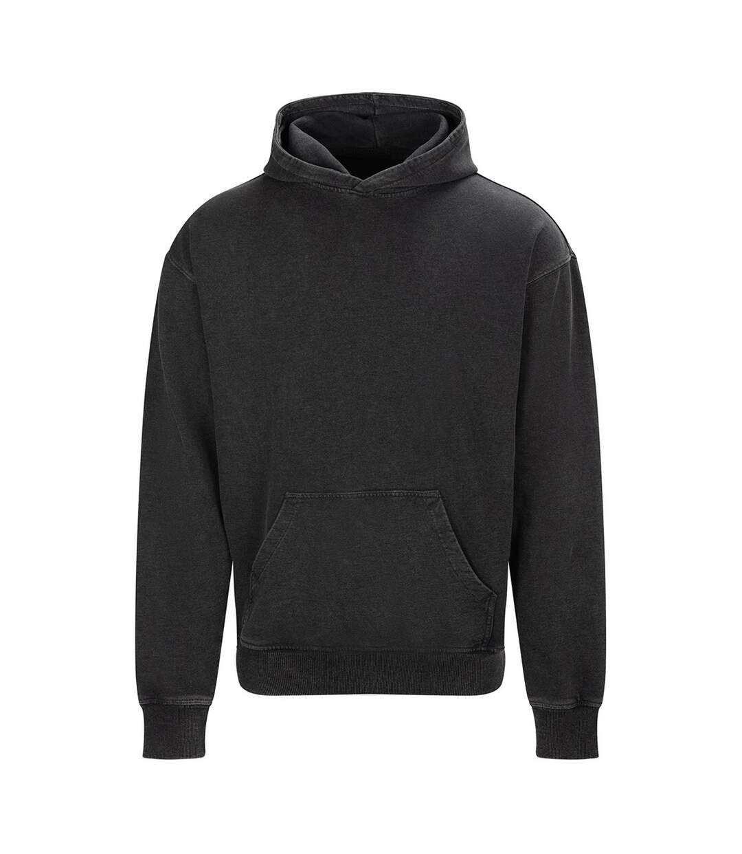 Unisex Adult Vintage Wash Hoodie Washed Black AWD-2