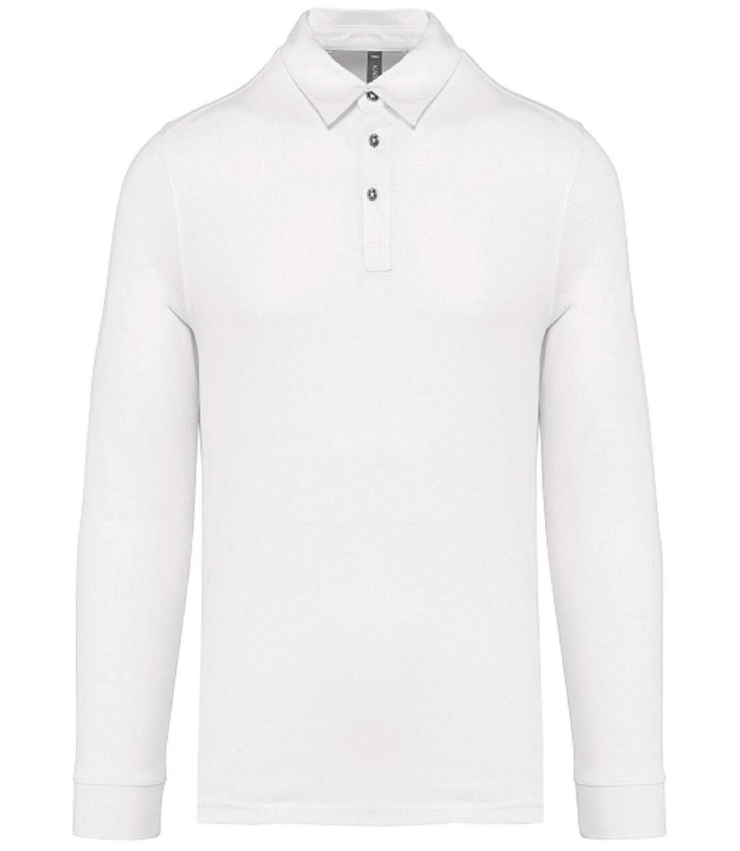 Polo jersey manches longues - Homme - K264 - blanc