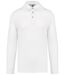 Polo jersey manches longues - Homme - K264 - blanc
