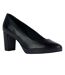 Womens/ladies walk pleasure leather court shoes black Geox