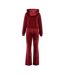 Ensemble Ensemble De Survêtement Manches Longues Raglan Femme Bordeaux Miso-2