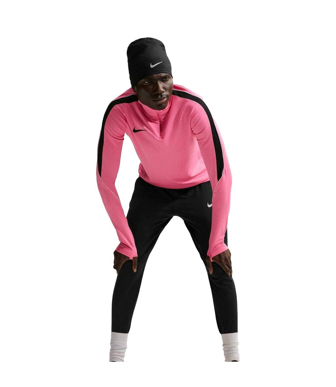 Mens Strike Tapered Tracksuit Bottoms Black Pink Nike-4