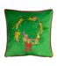 Furn - Housse de coussin PURRFECT (Vert / Doré / Rouge) (43 cm x 43 cm) - UTRV2961