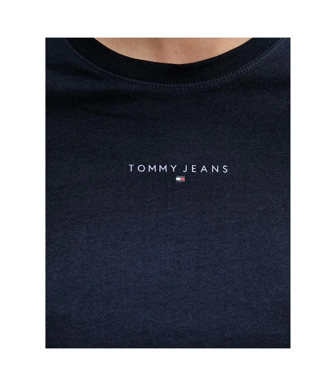 T-Shirt marine femme tommy hilfiger linears-3