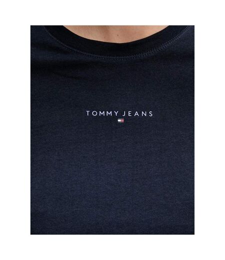 T-Shirt marine femme tommy hilfiger linears