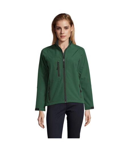 SOLS Womens/Ladies Roxy Soft Shell Jacket (Breathable, Windproof And Water Resistant) (Bottle Green) - UTPC348