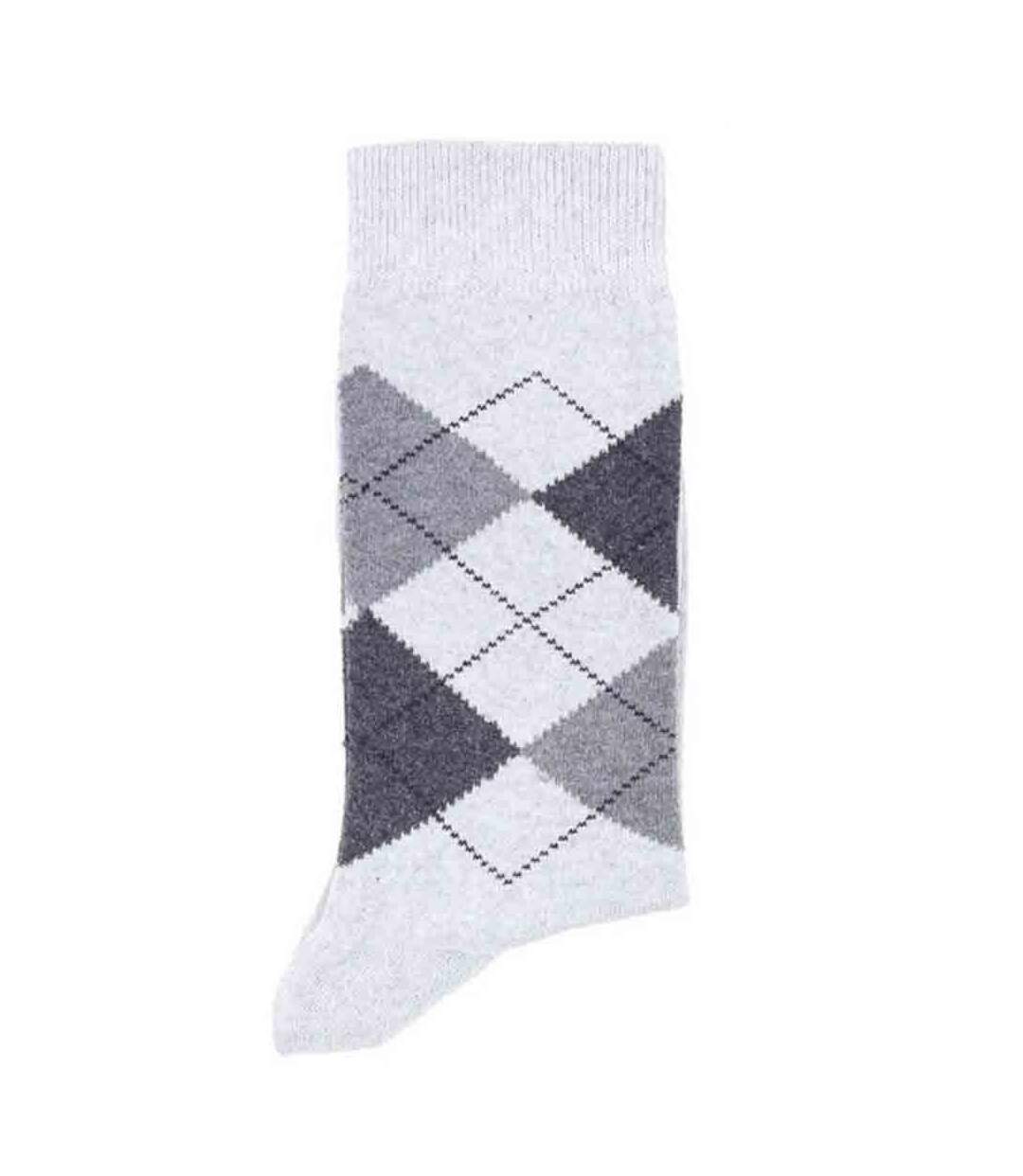 Chaussettes homme claires Intarsia-2