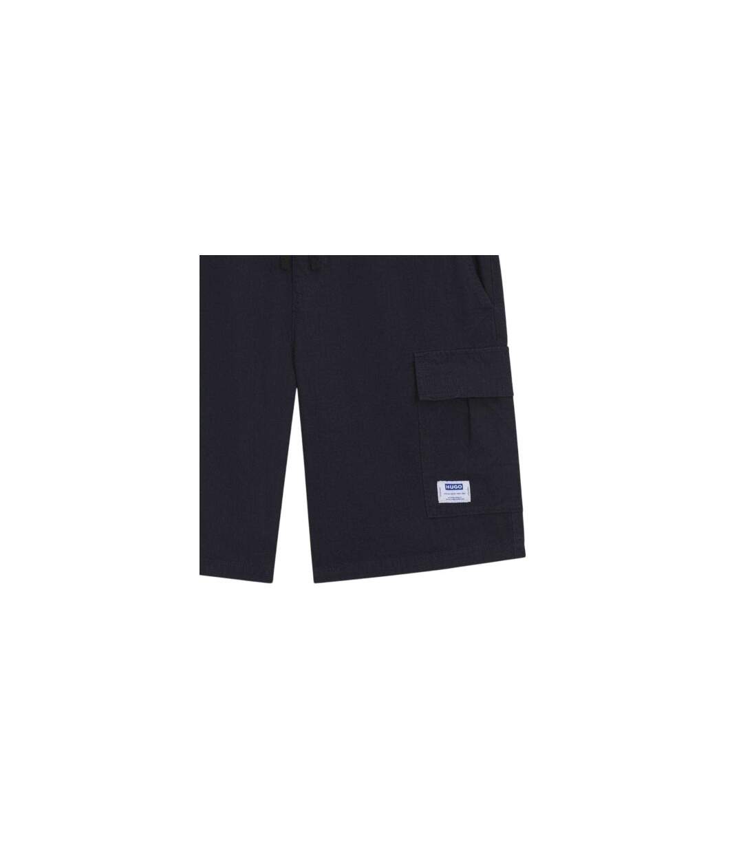 Mens Cargo Shorts Blue Hugo-1