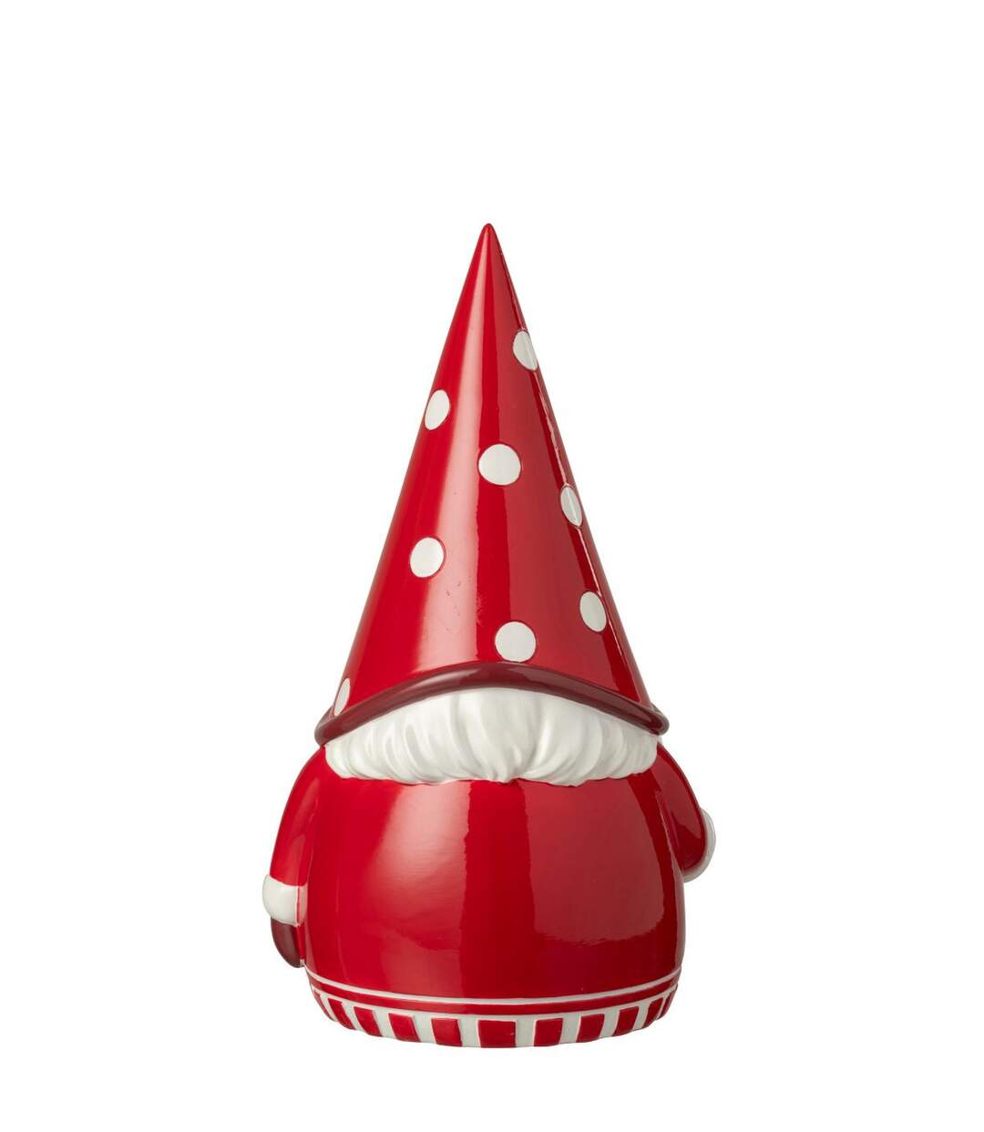 Gnome Père-Noël Pois 41cm Rouge & Blanc-2