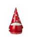 Gnome Père-Noël Pois 41cm Rouge & Blanc-2