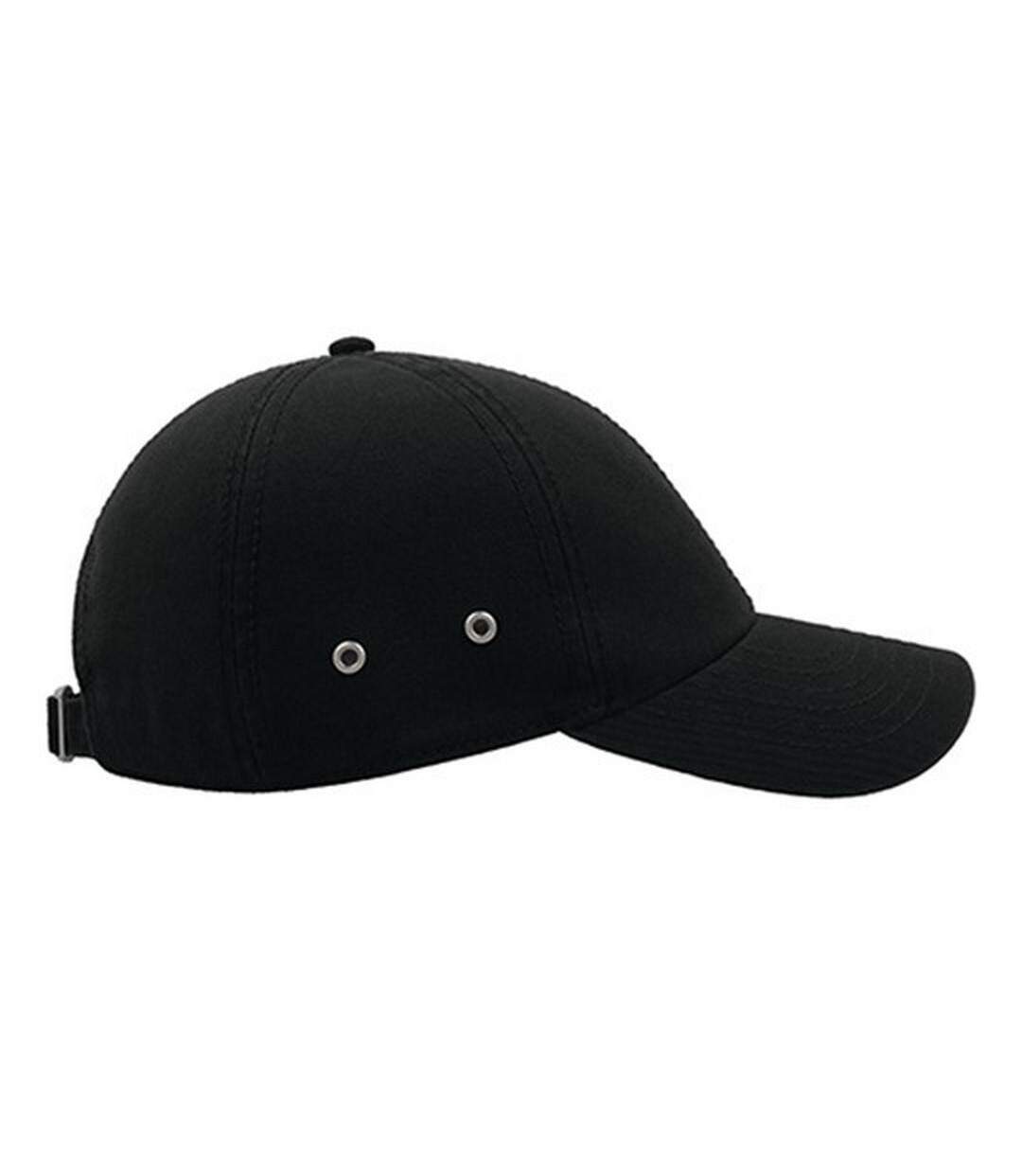 Casquette 6 Panneaux Action Mixte Noir Atlantis-3