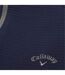 Mens Herringbone Quarter Zip Golf Top Peacoat Callaway-3