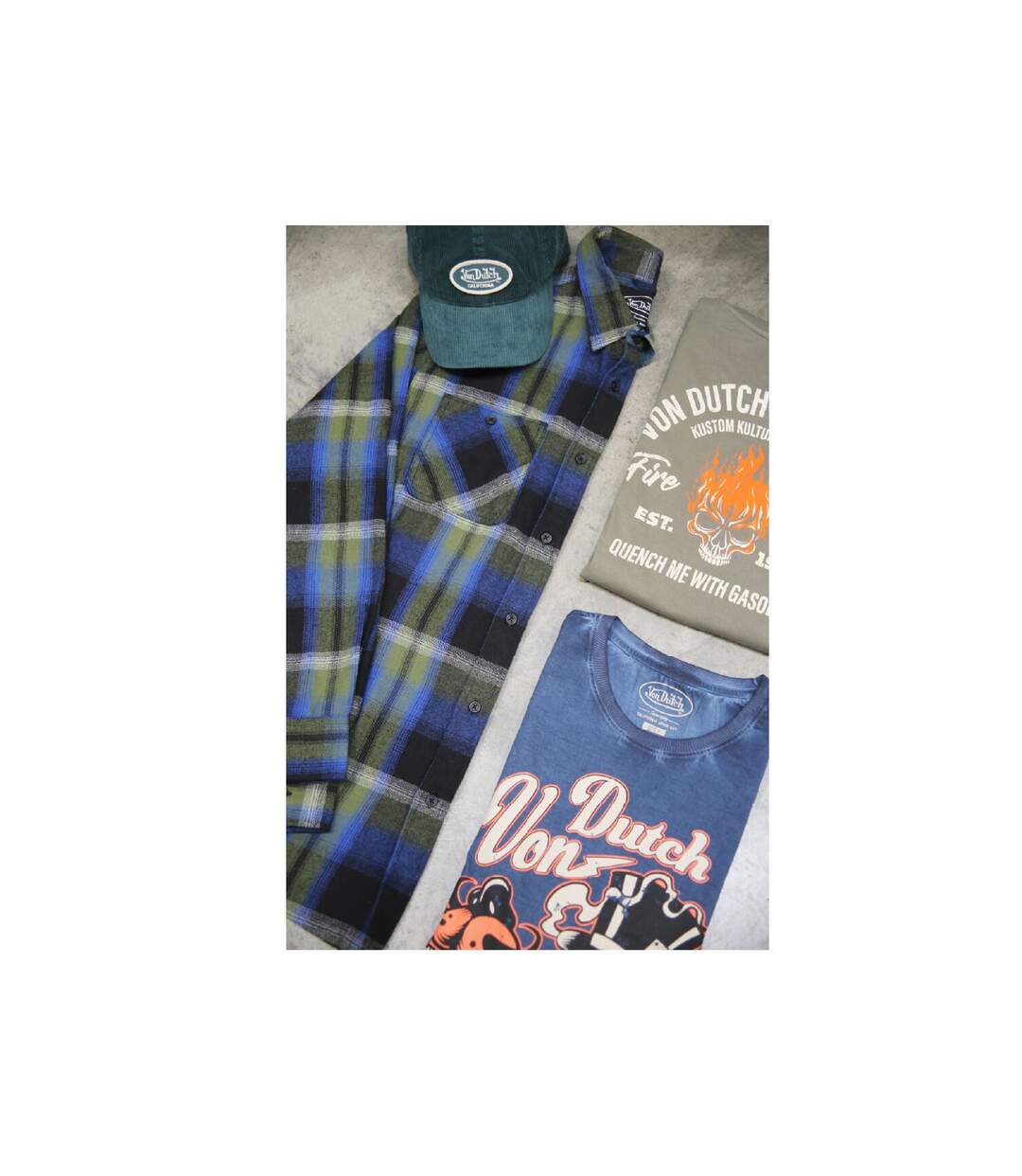 Chemise homme manches longues en flanelle à carreaux Jack Vondutch-3