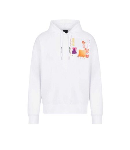 Sweat À Capuche Homme Blanc Armani Exchange