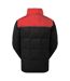 Mens fourteener box quilted padded jacket black/red 2786