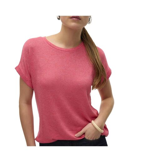 T-Shirt rose fuchsia femme vero moda brianna 10291353 - s